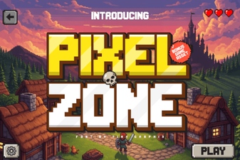 Pixel Zone Font: Creative Retro Designs