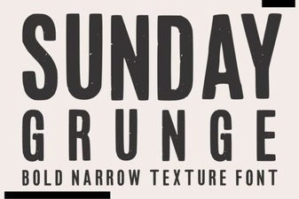 Sunday Grunge Font: Edgy Designs for Creative Projects