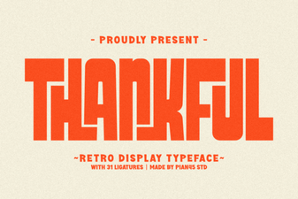 Thankful Font: Elegant Script Typography for Creative Projects