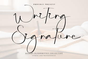 Elegant Writing Signature Fonts for Creative Projects